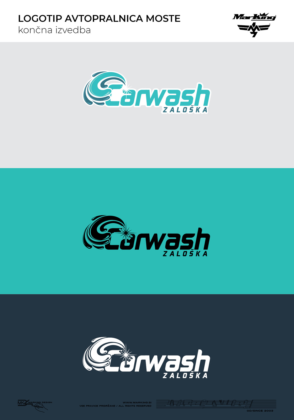 oblikovanje logotipa Carwash Zaloška